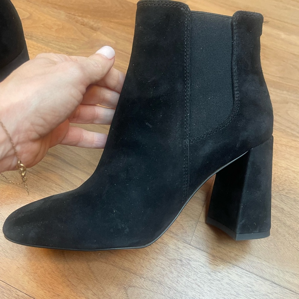 Sam Edelman Black Suede Booties